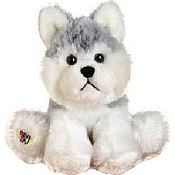 Ganz Webkinz Husky Dog 12” Plush No Code Husky HM120 Gray White Dog Plush Only 